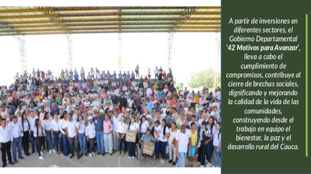 Grandes inversiones entregó el Gobierno Departamental en La Sierra