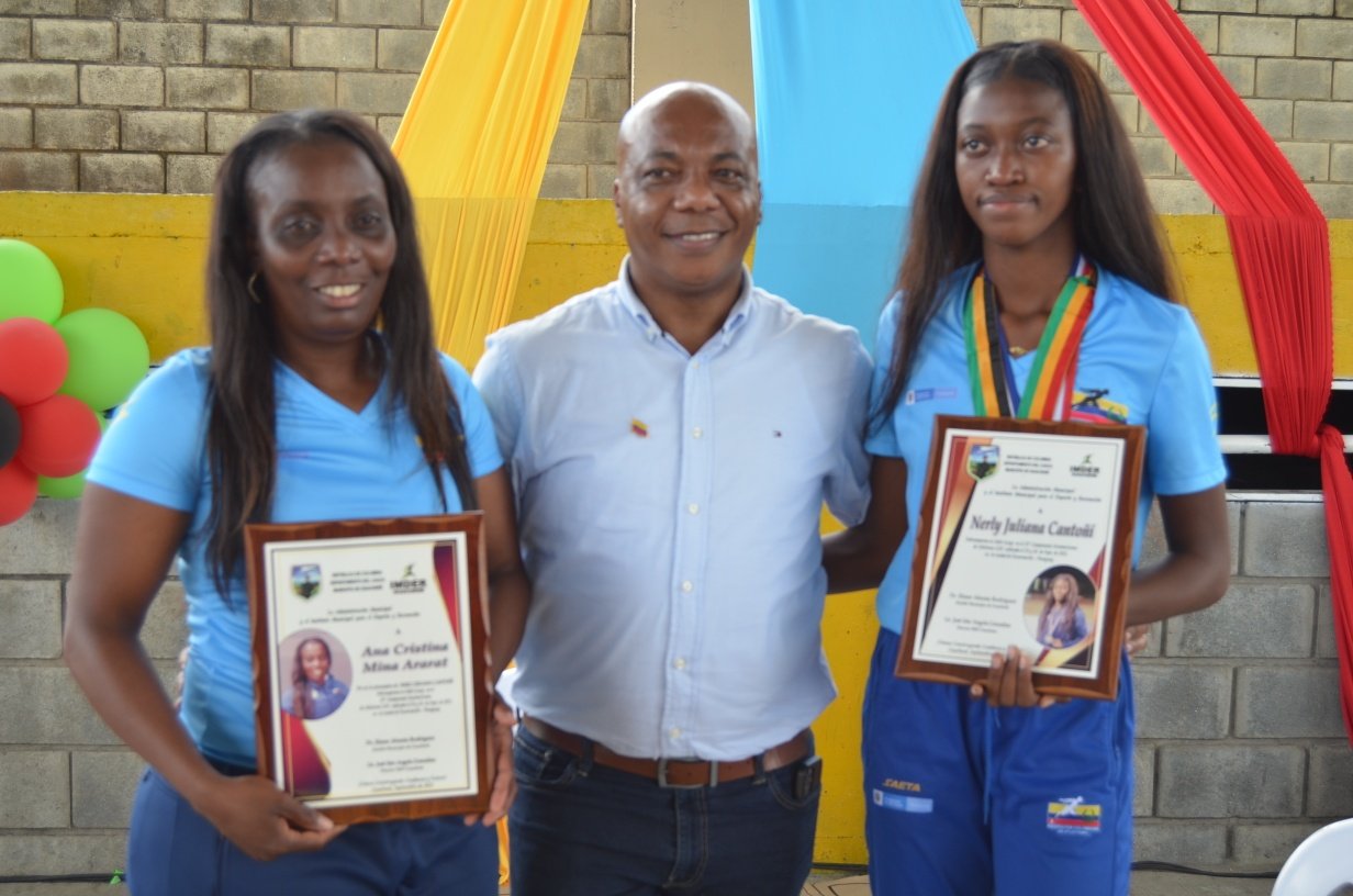 Guachené recibió con una multitudinaria caravana a la atleta Nerly Juliana Cantoñi3