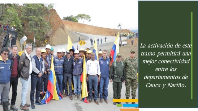 Habilitada conexion de la via panamericana en el municipio de Rosas