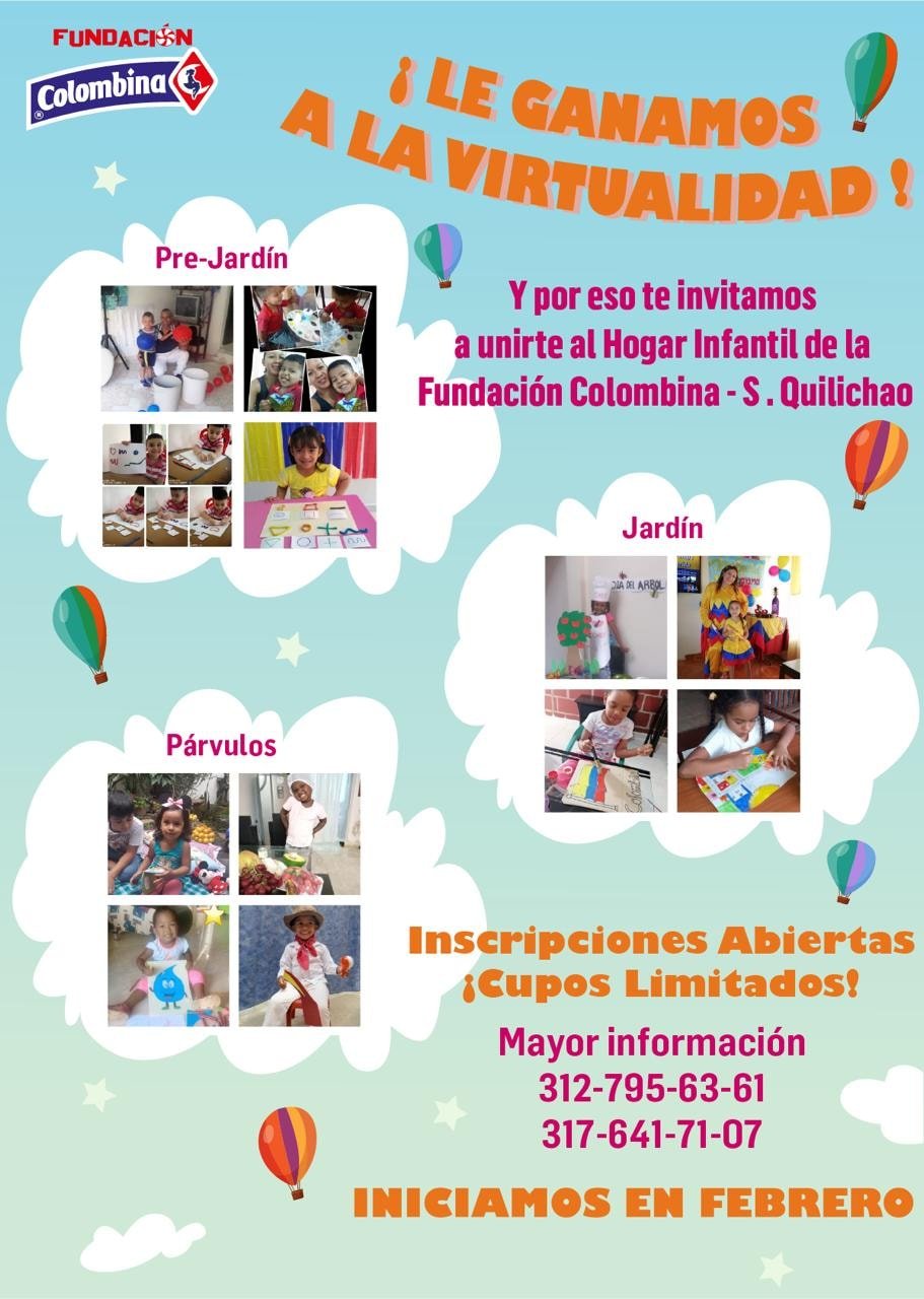 Iniciarán las clases del hogar infantil de la fundación colombina