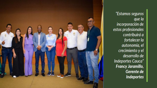Indeportes Cauca refuerza su equipo directivo para potenciar el deporte en el departamento