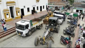 Infraestructura educativa maquinaria amarilla y agua potable inversiones en Paez gracias al Gobierno Departamental2