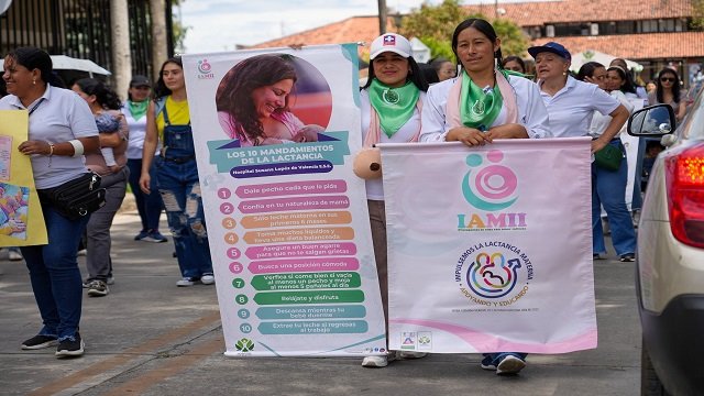 Inicia la Semana de la Lactancia Materna en el Cauca con un llamado al apoyo sostenible