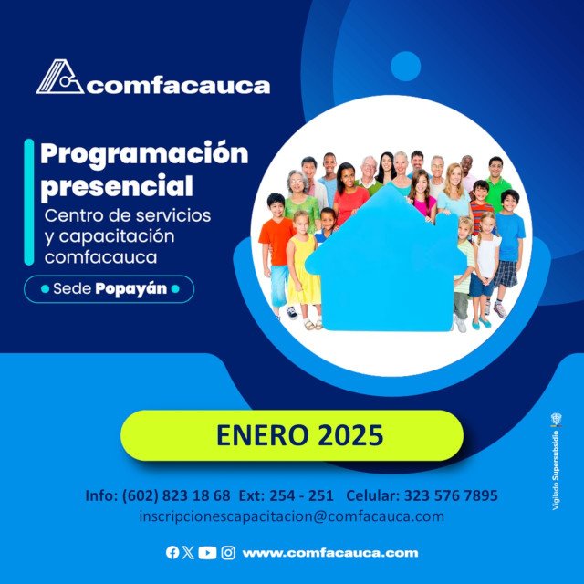 Inscríbete en los cursos de Comfacauca y comienza el año aprendiendo con nosotros