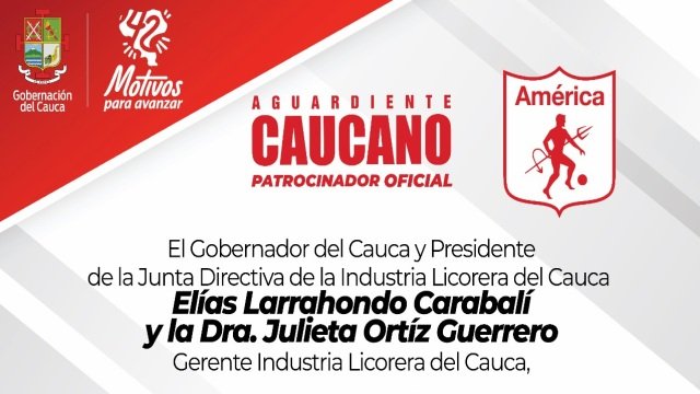 Invitacion rueda de prensa Lanzamiento Aguardiente Cauca America de Cali