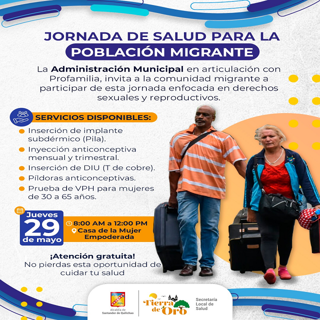 Jornada de Salud para población migrante en Quilichao servicios gratuitos y enfocados en derechos sexuales