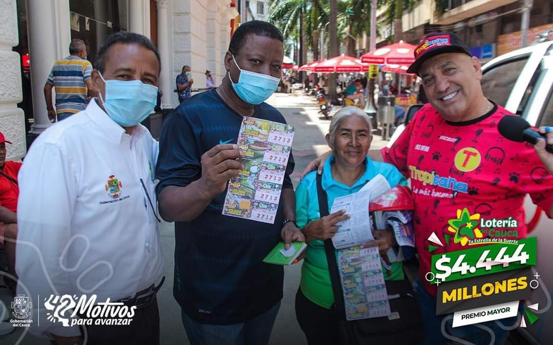 La lotería del Cauca continúa impulsando la reactivación económica