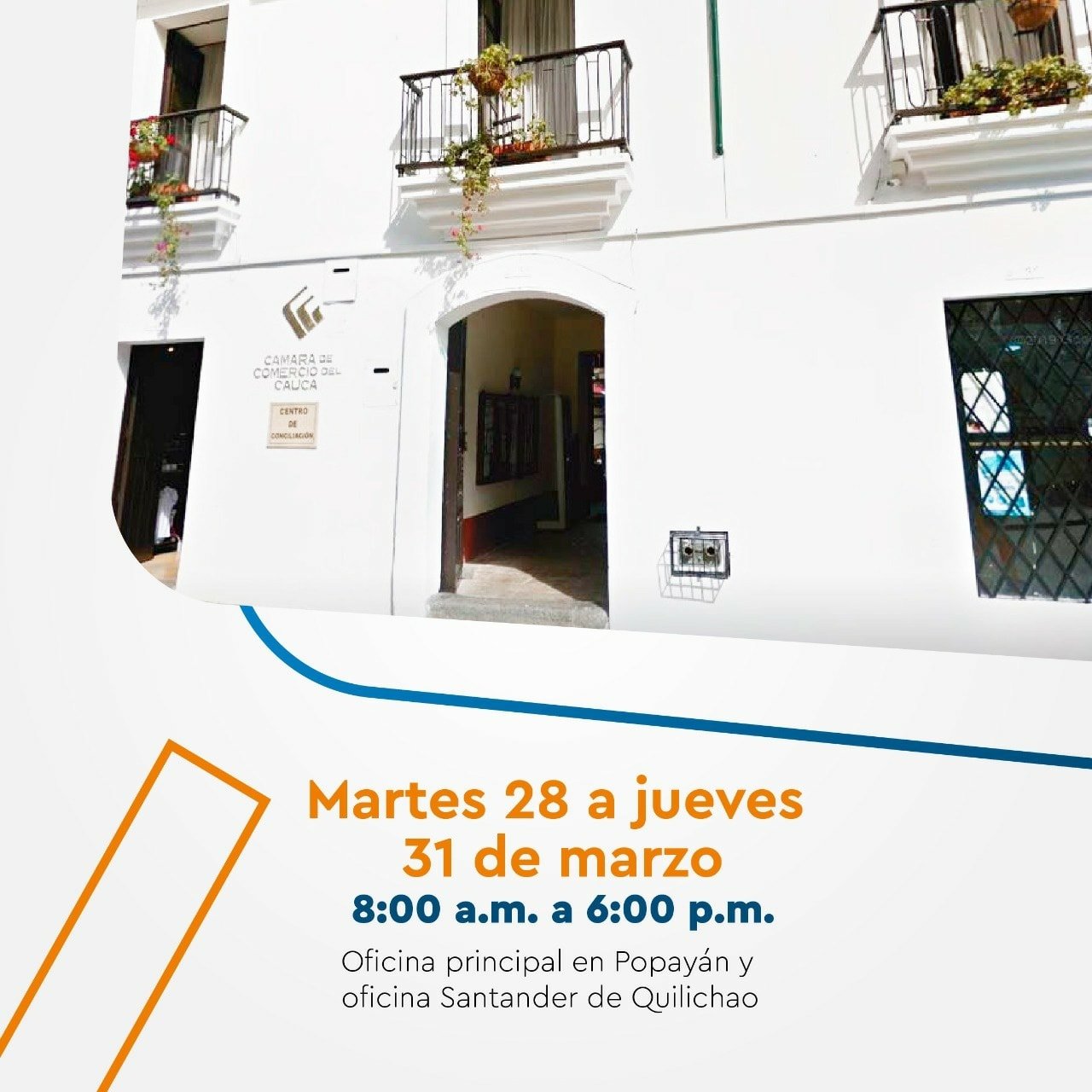 La Cámara de Comercio del Cauca AMPLIA SUS HORARIOS2
