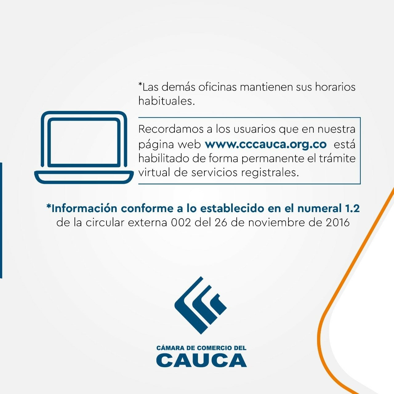 La Cámara de Comercio del Cauca AMPLIA SUS HORARIOS3
