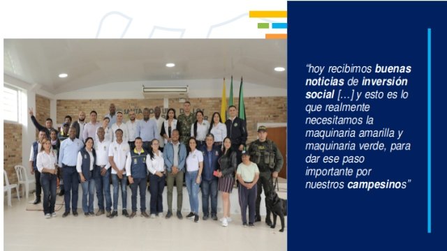 La Gobernacion del Cauca llego al Municipio de Santa Rosa con inversion social desarrollo y buenas noticias