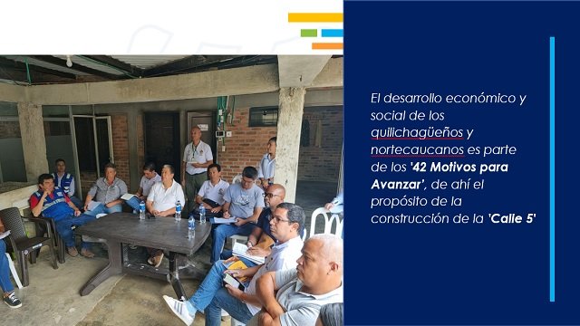 La Gobernacion del Cauca realizo mesa de dialogo en Santander de Quilichao enfocada en la construccion de la ‘Calle Quinta