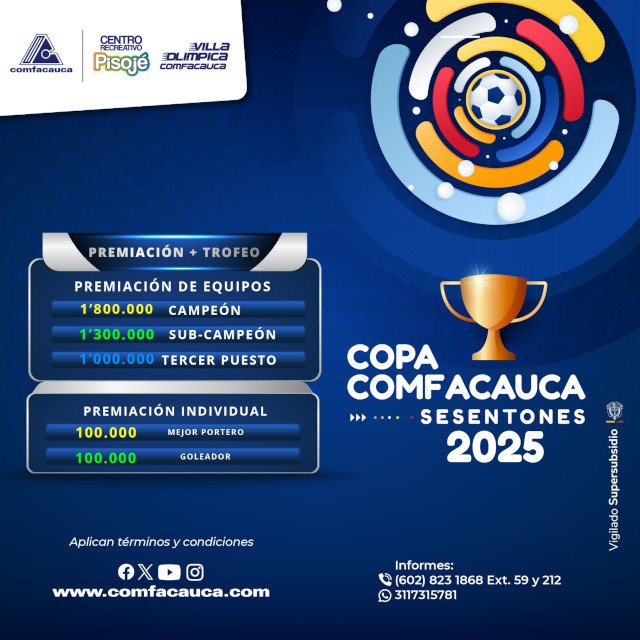 La pasión no tiene edad- Llega la Copa Comfacauca Sesentones -Comfacauca