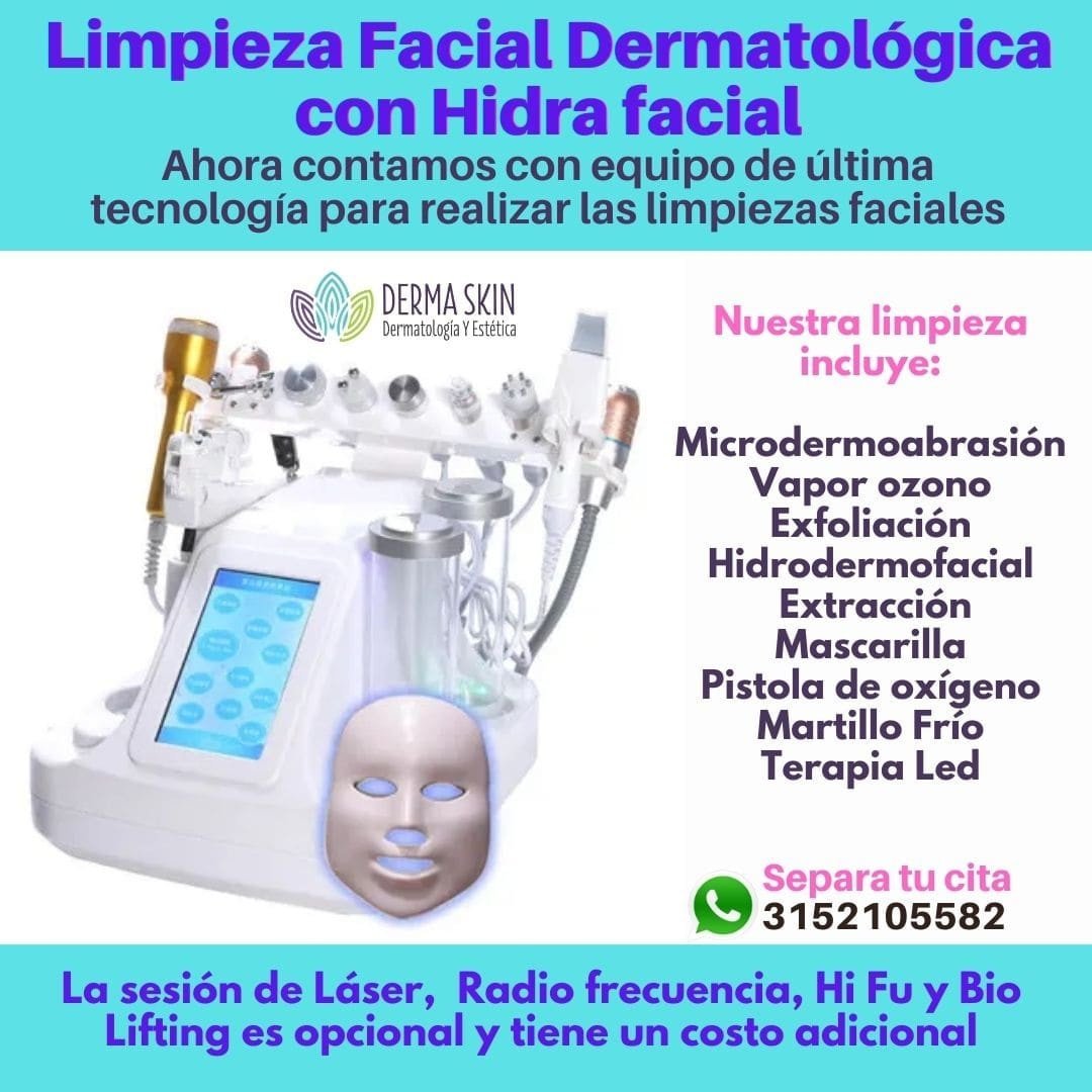 Limpieza Facial Dermatológica con hidra Facial