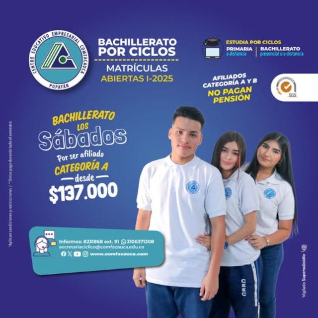 Logra 2 grados en solo 1 año con Comfacauca