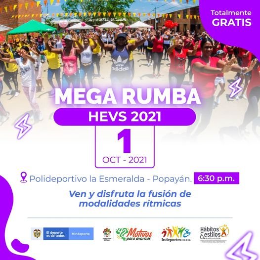 Mega rumba - Indeportes Cauca