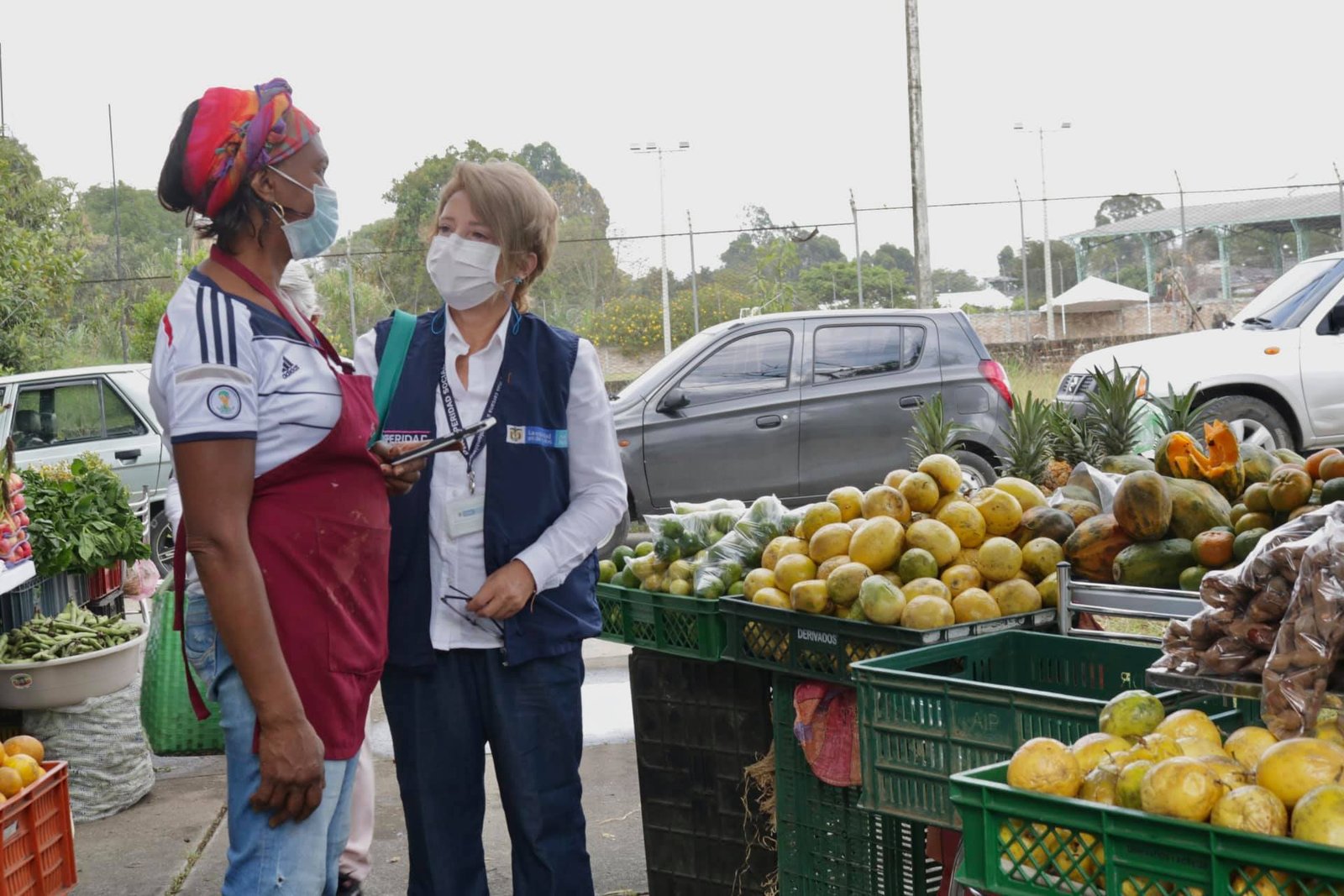 Mercado solidario en las instalaciones de la Secretaría de Agricultura y Desarrollo Rural2