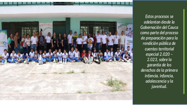 Niños y niñas de La Sierra participan del encuentro estratégico de diálogos y audiencias públicas participativas