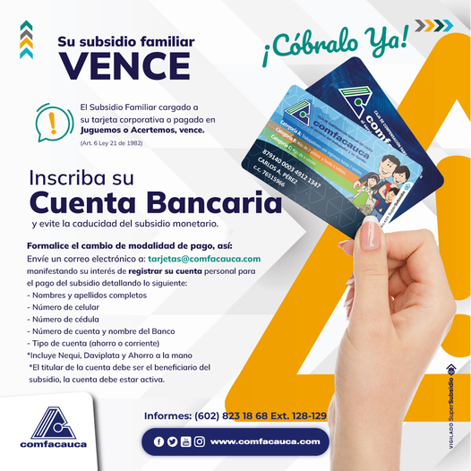 No dejes que tu subsidio familiar monetario venza