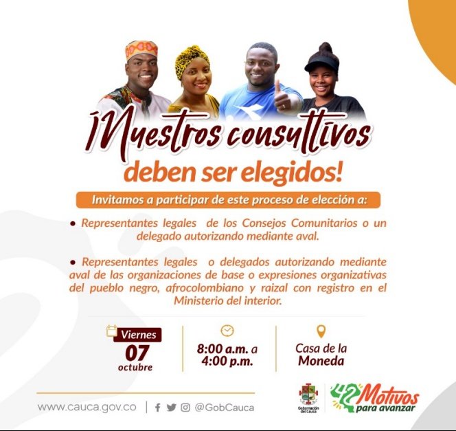 Nuestros consultivos deben ser elegidos - Gobernacion del Cauca