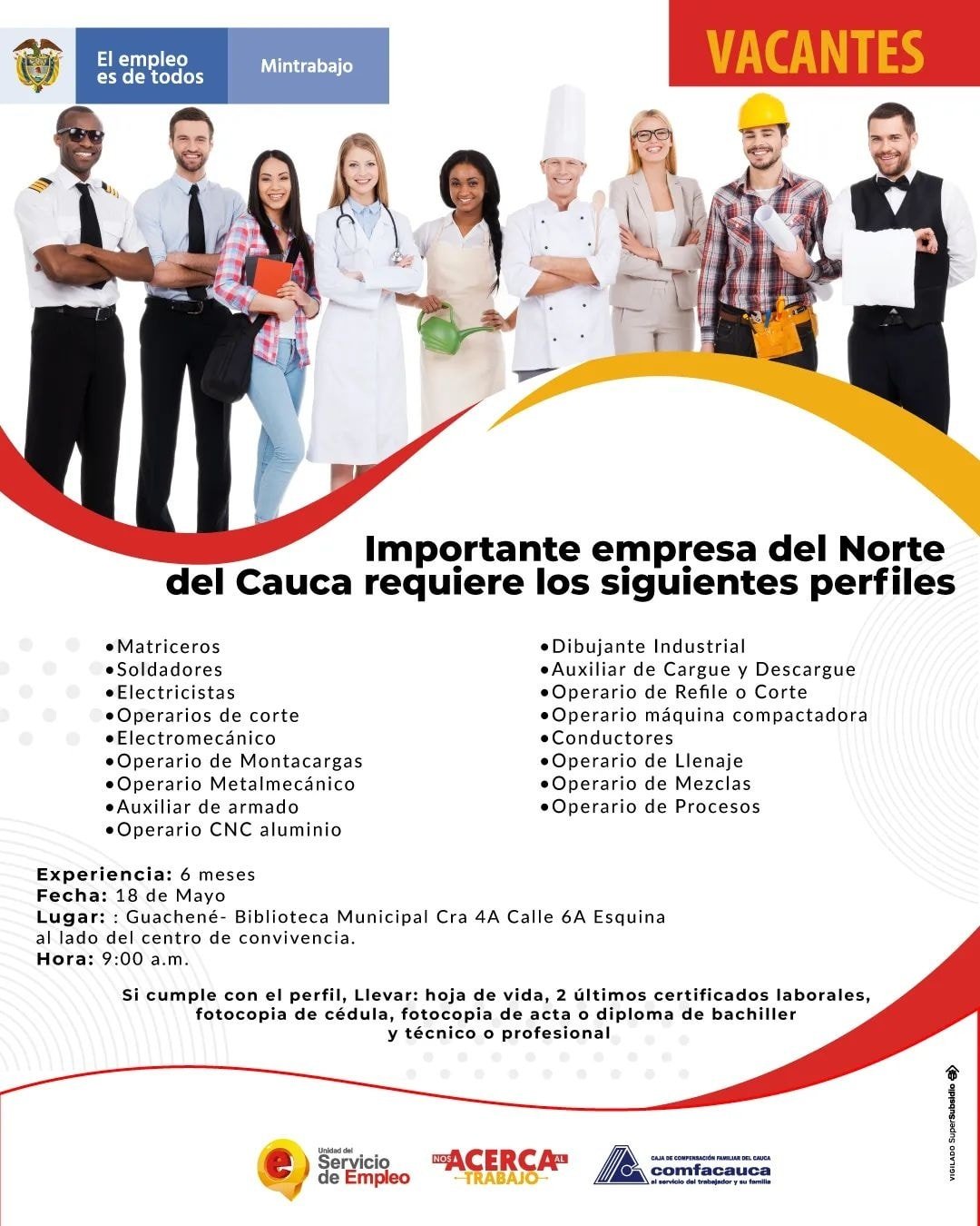OFERTAS DE EMPLEO EN EL NORTE DEL CAUCA1