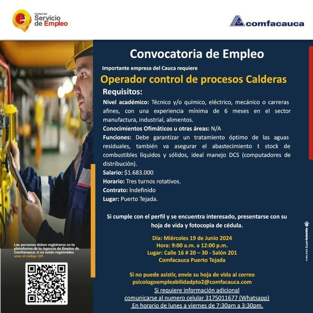 Ofertas de empleo - Servicio de empleo Comfacauca