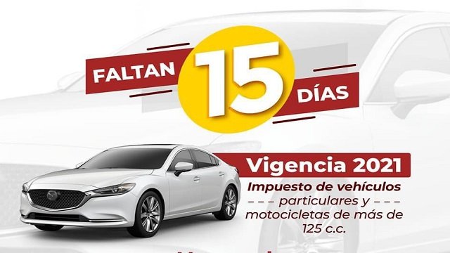 PAGUE LOS IMPUESTOS DE VEHICULOS SIN INTERESES NI SANCIONES