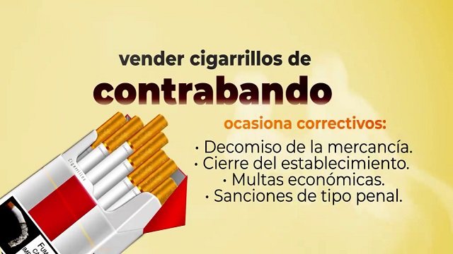 Pilas con los cigarrillos de contrabando