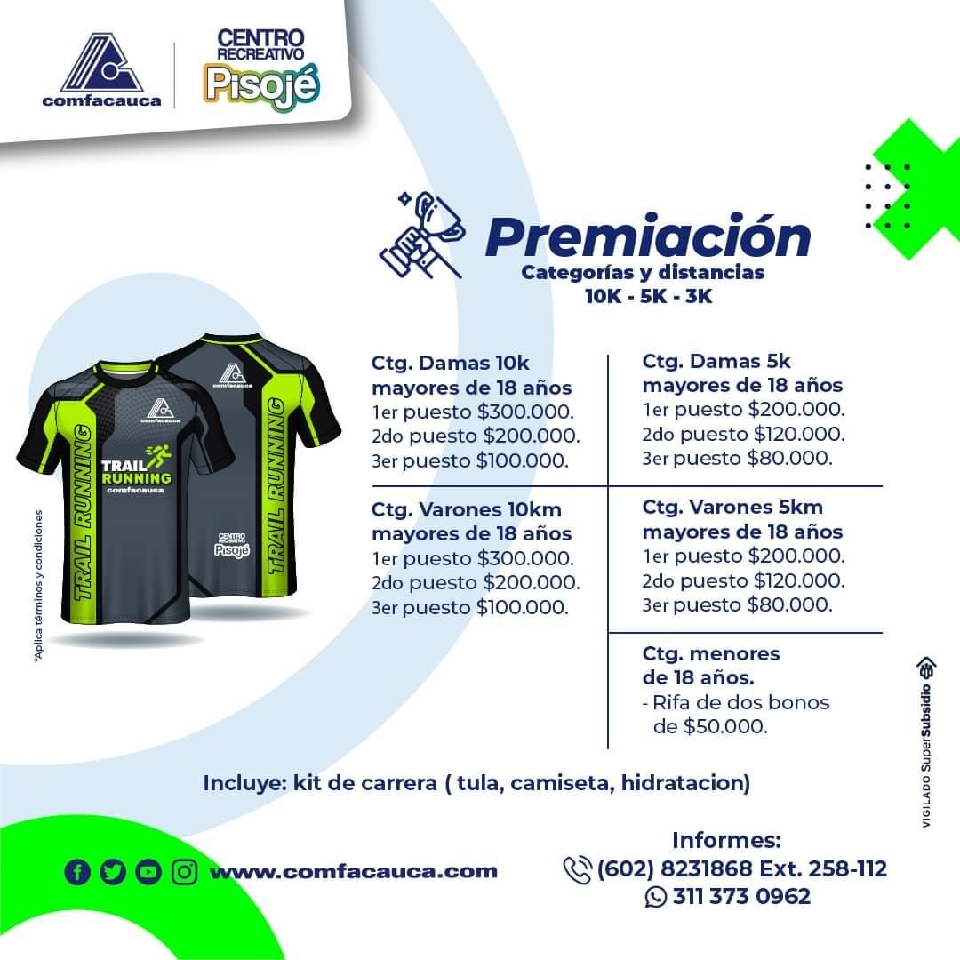Prepárate para competir hasta por $600.000 en el Trail Running Comfacauca1