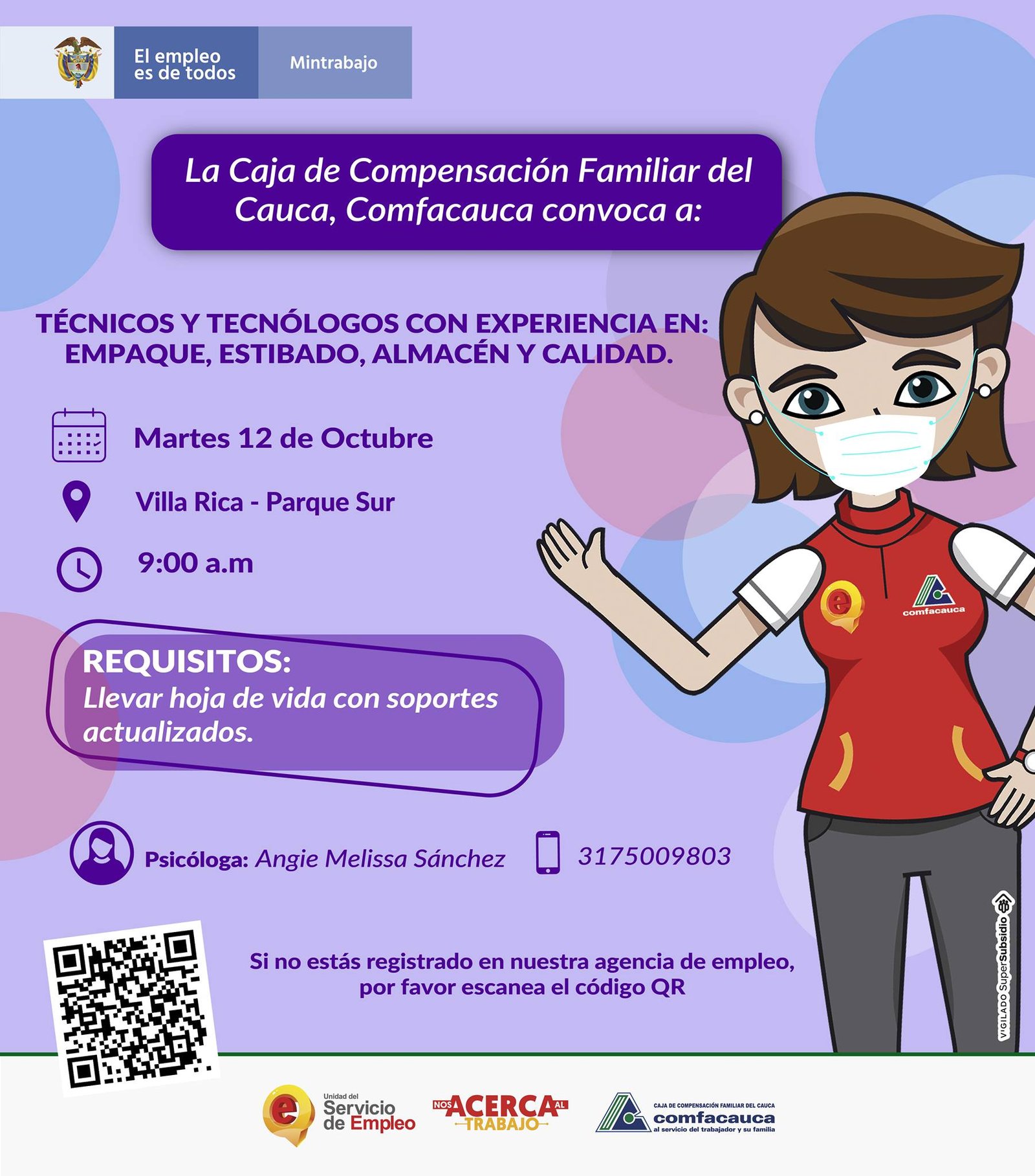 Prepárate para la Feria de empleo en Villarica el próximo martes 12 de octubre-