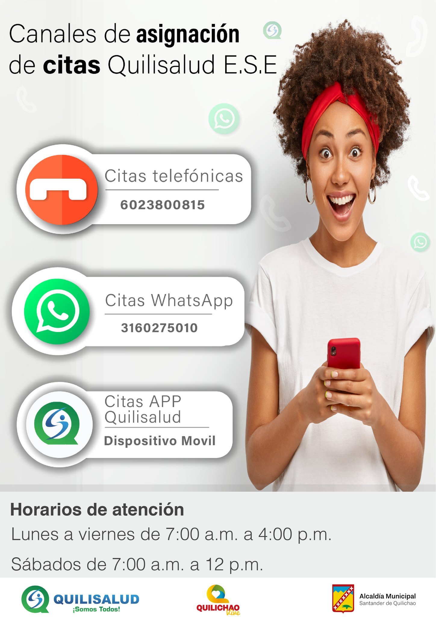 QUILISALUD SOMOS TODOS - LINEAS DE ATENCION