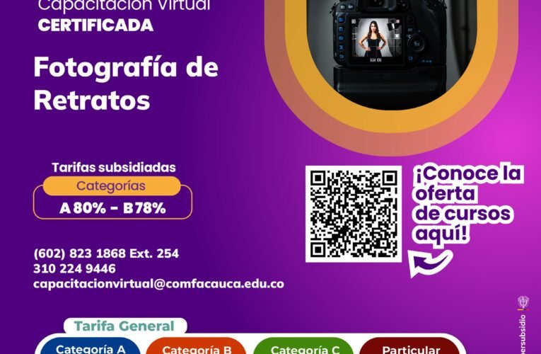 📸👩‍🎨 ¡Captura la esencia en cada rostro! Especialízate en Fotografía de Retratos. 👩‍🎨📸