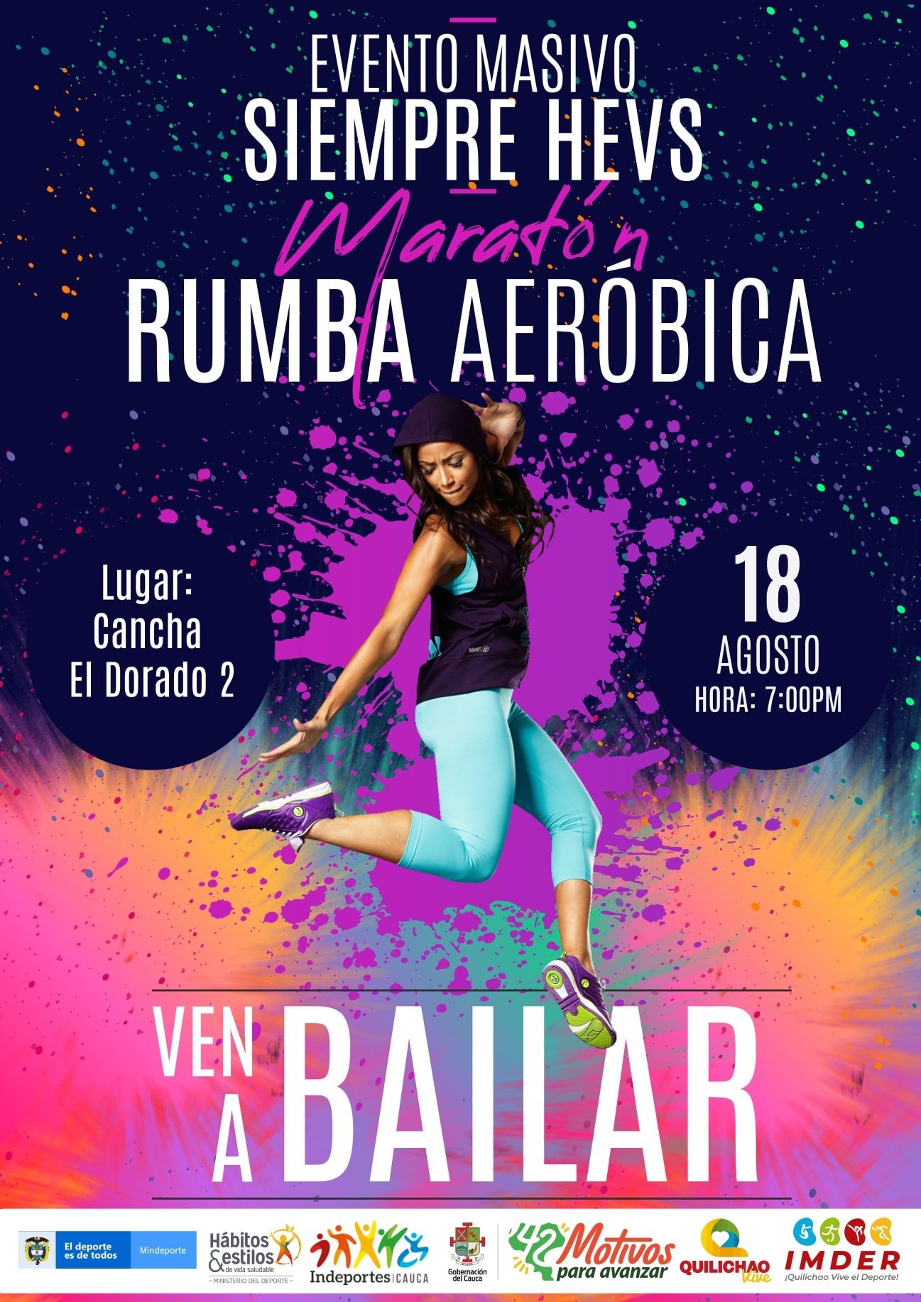 RUMBA AERÓBICA EN SANTANDER DE QUILICHA