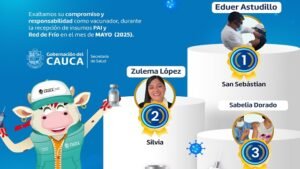 Reconocemos la excelencia en la vacunación del Cauca