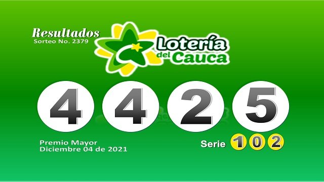 Nuevos millonarios, resultados Lotería del Cauca sorteo 2379 del 04 de diciembre de 2021