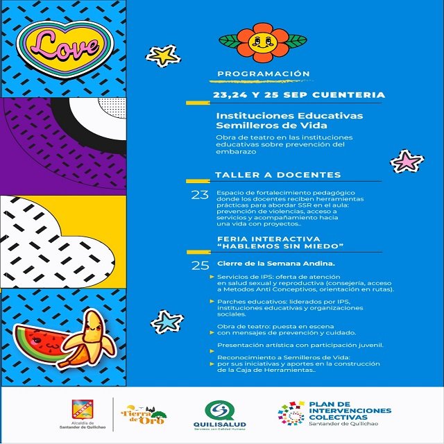 Salud Sexual - Semana Andina en Quilichao se Enfoca en la Prevención del Embarazo Adolescente