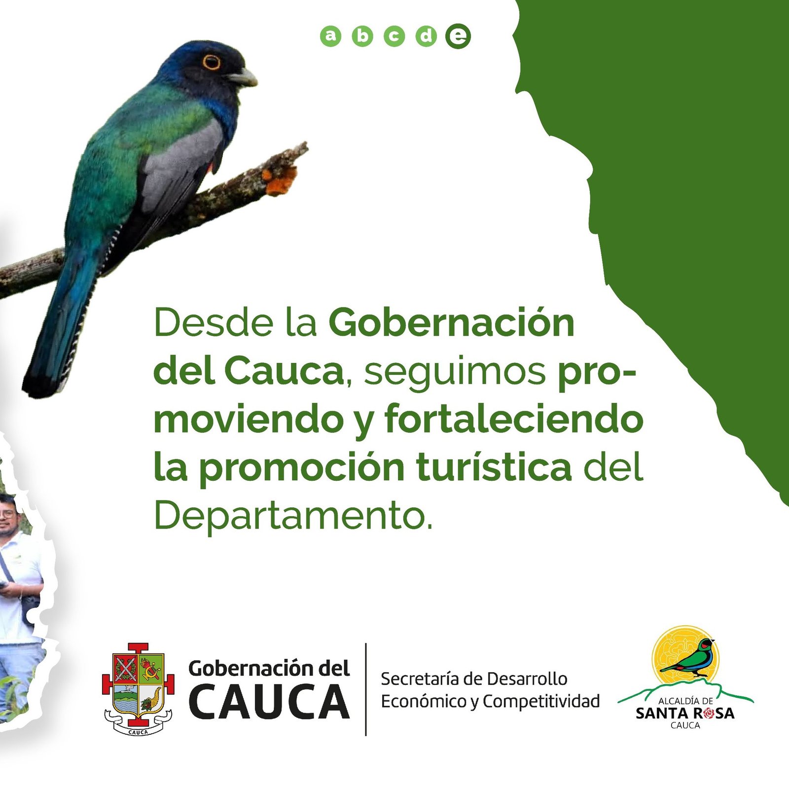 Santa Rosa, Cauca, primer puesto en avistamiento de aves a nivel nacional