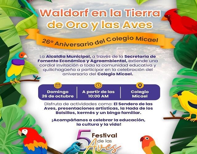 🐦 Educación y Naturaleza: Santander de Quilichao Celebra el 26° Aniversario del Colegio Micael en el Marco del Festival de las Aves