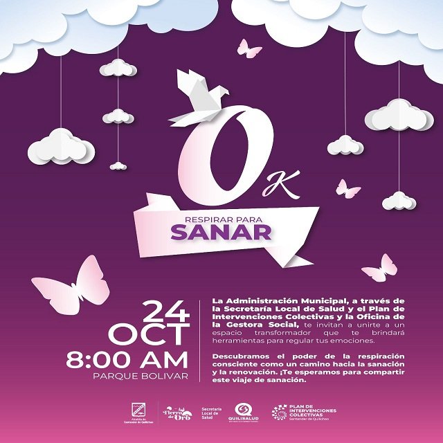 Santander de Quilichao Convoca al Encuentro “Respirar para Sanar” en el Parque Bolívar