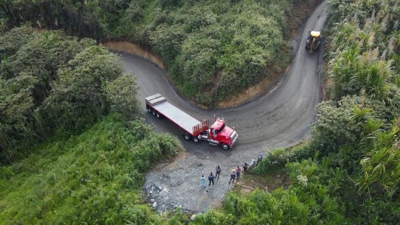 Se habilita el paso de vehículos de carga en el corredor La Depresión – La Sierra-