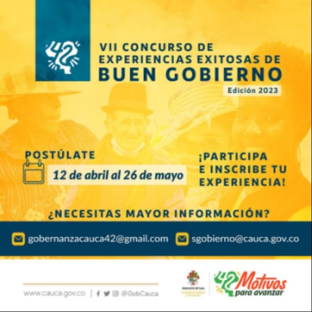 Séptima versión del Concurso de Experiencias Exitosas de Buen Gobierno