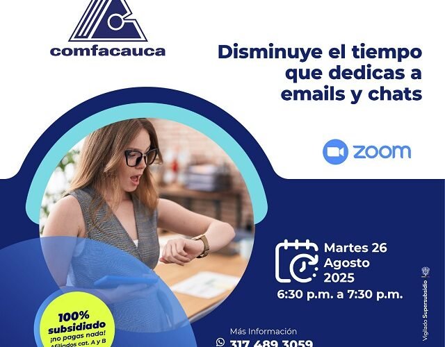 ¿Sobrecarga digital? Comfacauca te ayuda a retomar el control de tus chats y correos