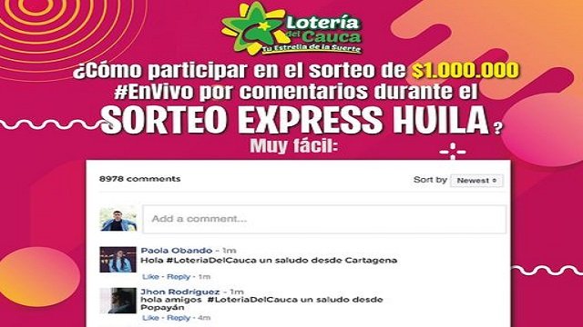 ¿Cómo participar en el Sorteo Express Huila?