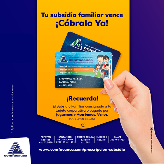 Subsidio familiar - Comfacauca-