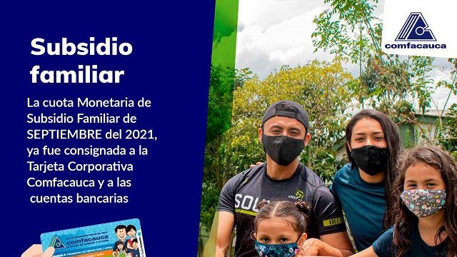 Afiliado Comfacauca, ya puedes reclamar la cuota monetaria del mes de septiembre