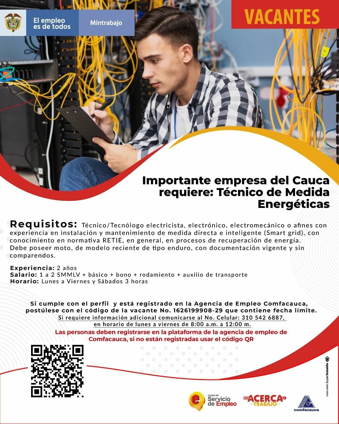 #TrabajoSiHay conoce las vacantes disponibles que tenemos en el departamento del #Cauca3