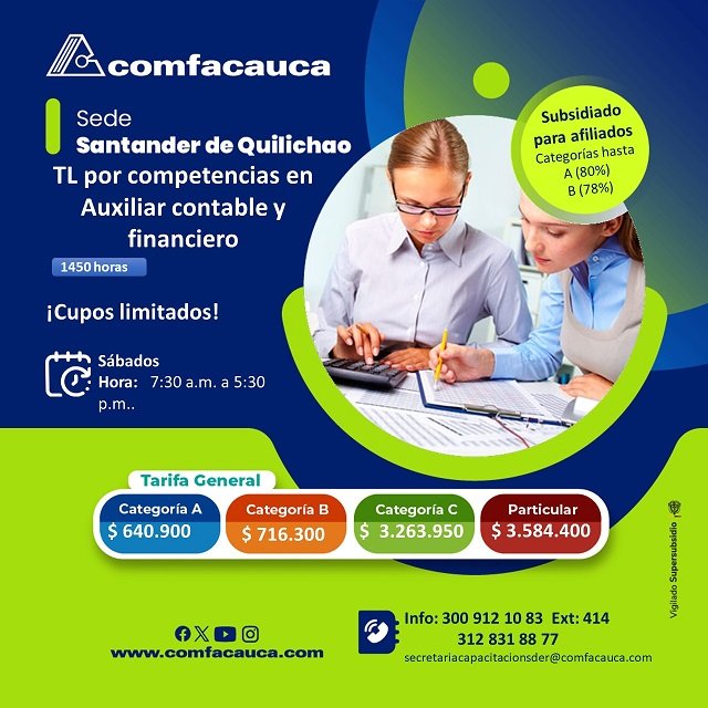Últimos Cupos - Comfacauca en Santander de Quilichao Cierra Inscripciones para Nuevos Técnicos Laborales