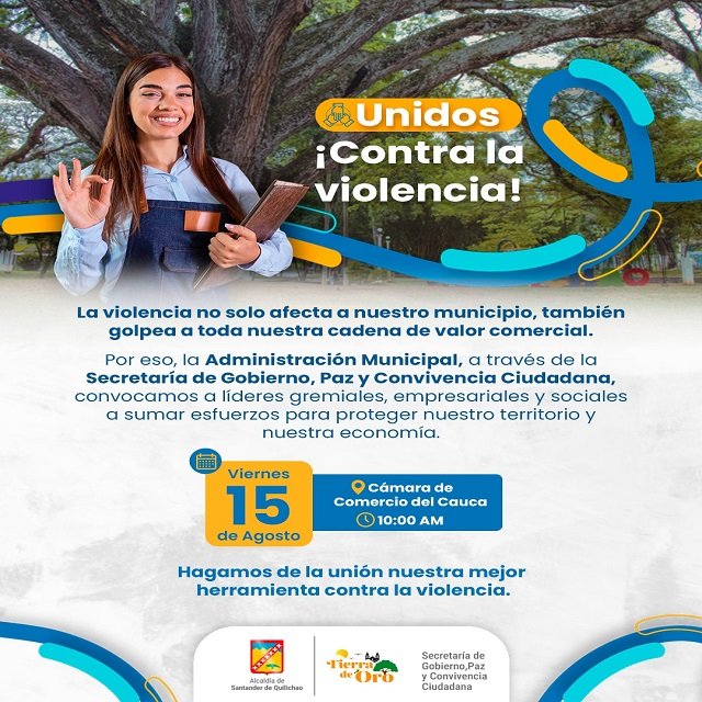 Unidos por la paz: la Administración Municipal convocará a líderes de Quilichao para combatir la violencia
