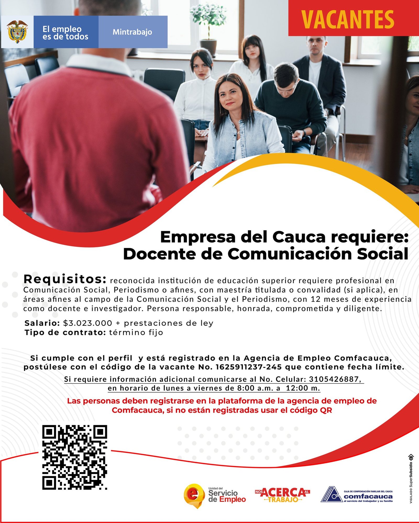 Vacantes Bolsa de Empleo - Comfacauca2