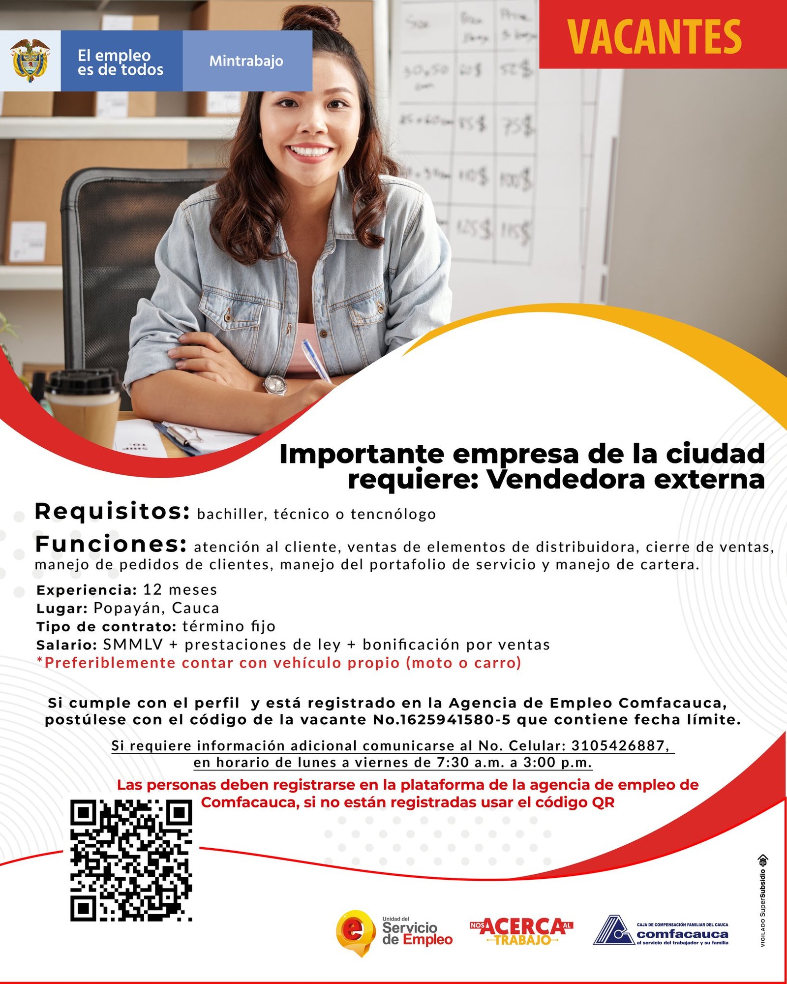 Vacantes Bolsa de Empleo - Comfacauca7