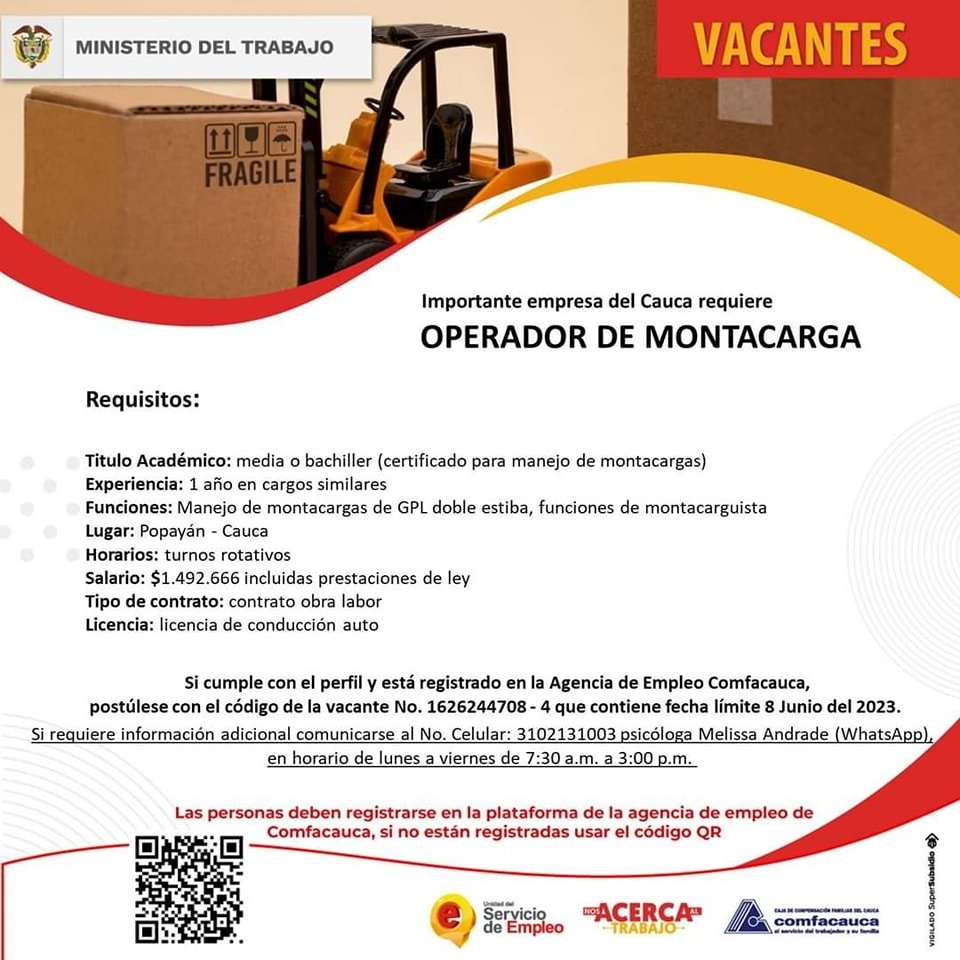 Vacantes - Bolsa de empleo Comfacauca1